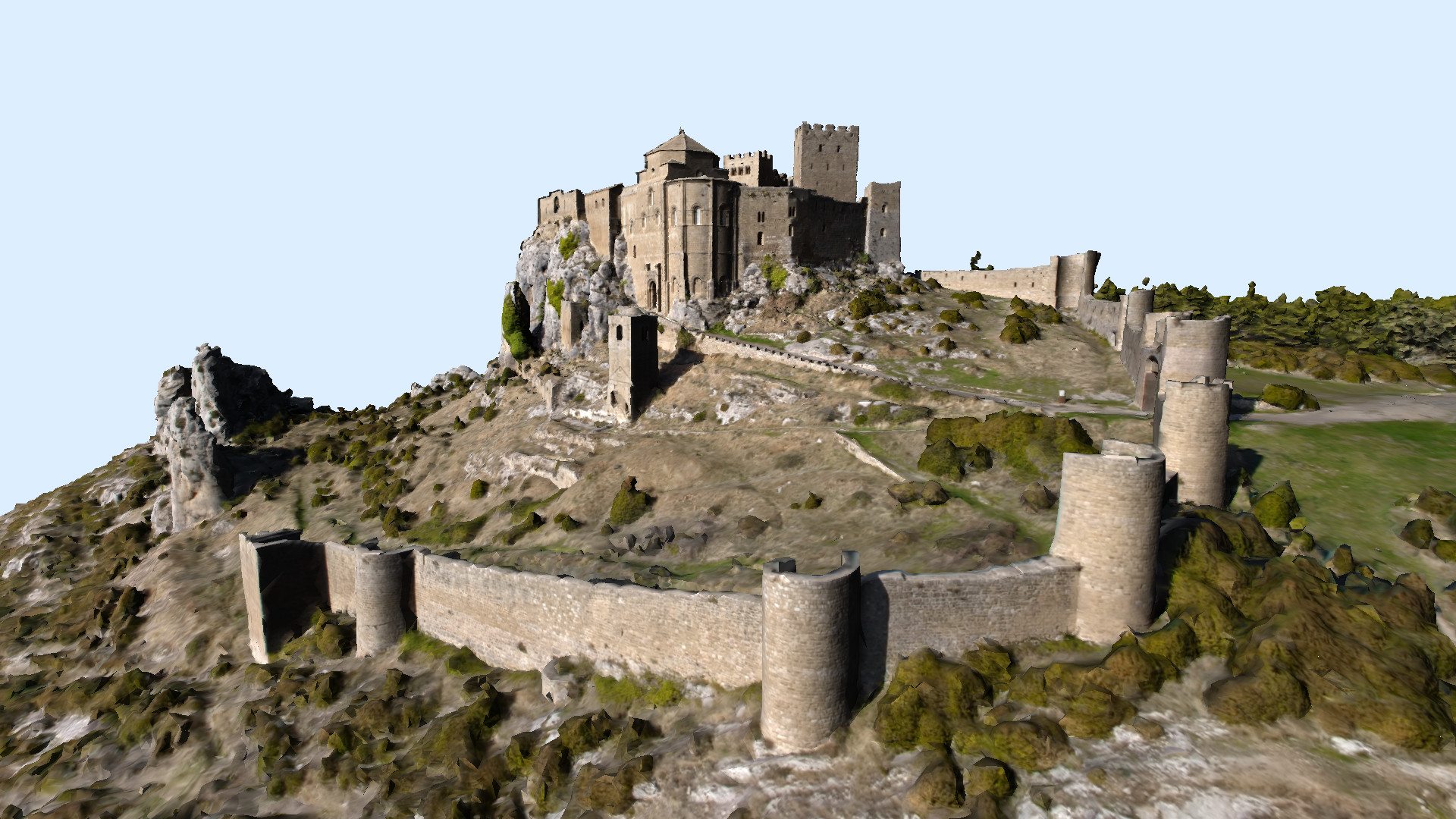 Interactive castle photogrammetry render